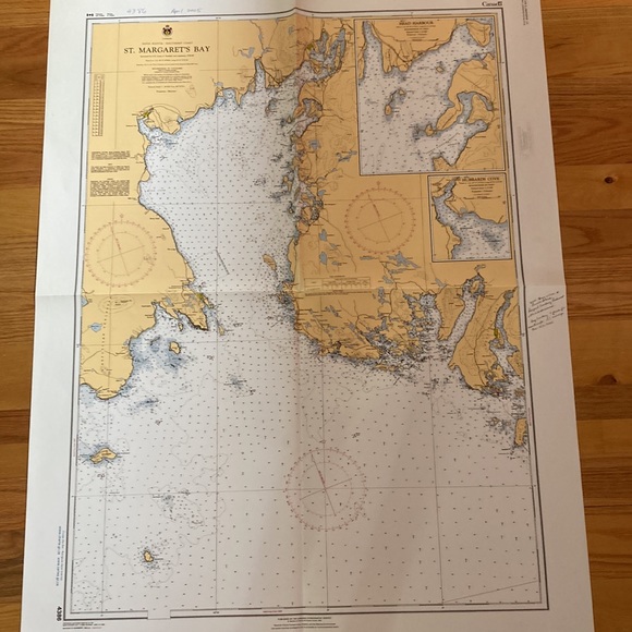 Vintage St. Margaret’s Bay, NS Navigational Chart #4386 Nova Scotia updated 2004 - Picture 2 of 2
